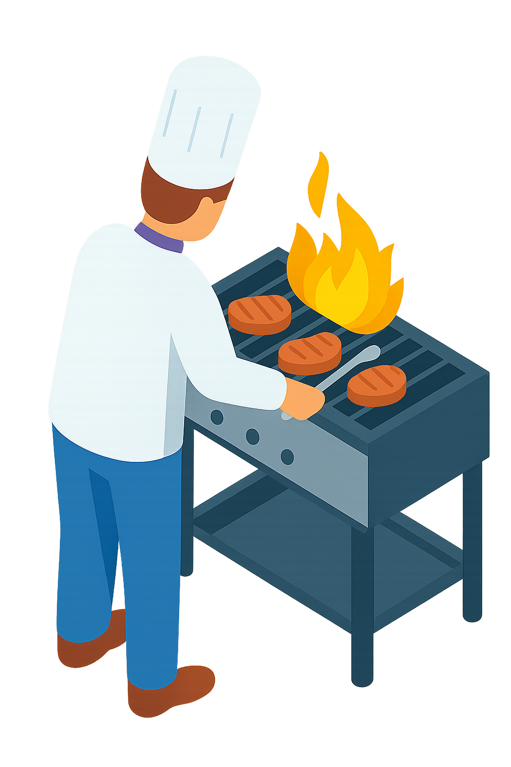 Restaurant marketing solutions illustration